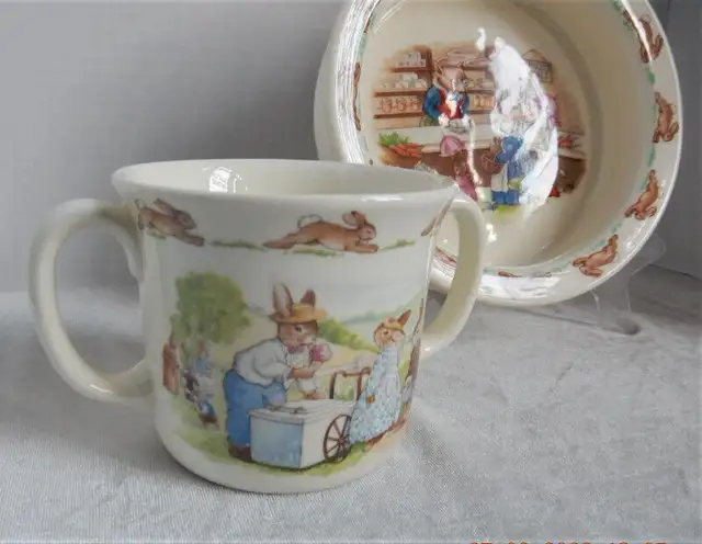 Royal Doulton Bunnykins set bowl and mug - Orillia in Other in Barrie - Image 11