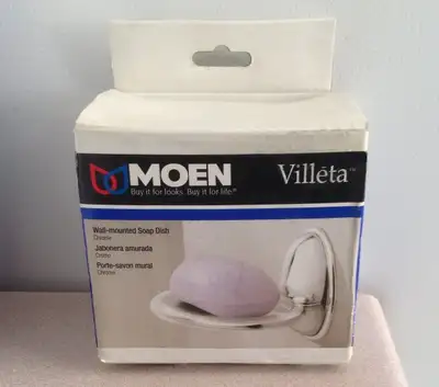 Have a few leftover NEW Moen wall mount soapdish kits Includes solid chrome soap dish, insert, and a...