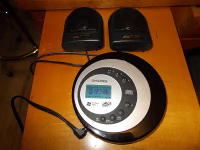 You get the CD player and the walkman speakers together for only $20. The Koss CD player is in excel...