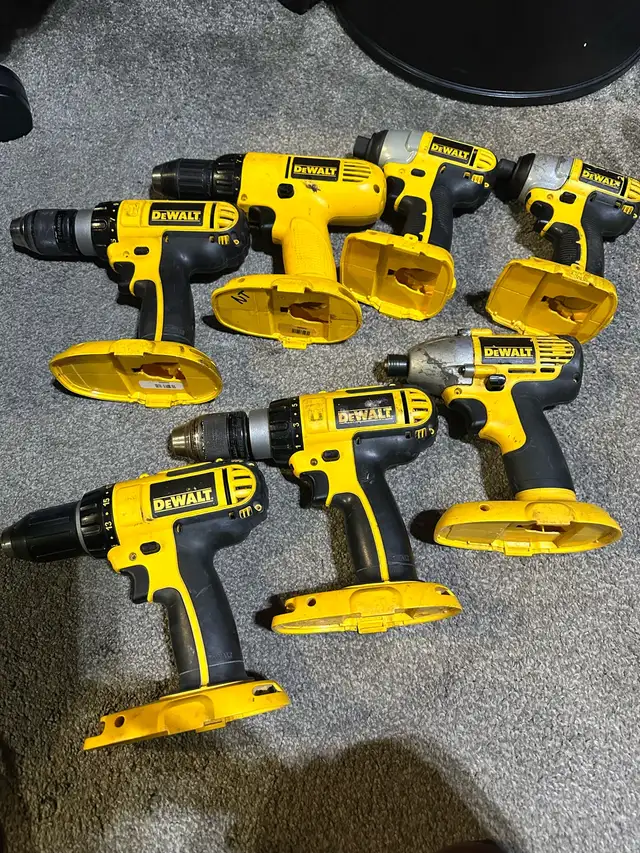 Dewalt 18V Drills, Batteries and Chargers