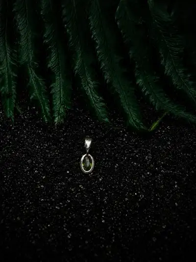 Blue Green Sapphire Pendant, View more