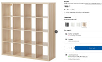 IKEA Kallax cube shelf 4x4