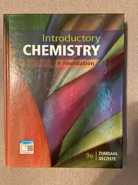 Introductory Chemistry- 9th edition, Zumdahl Decoste