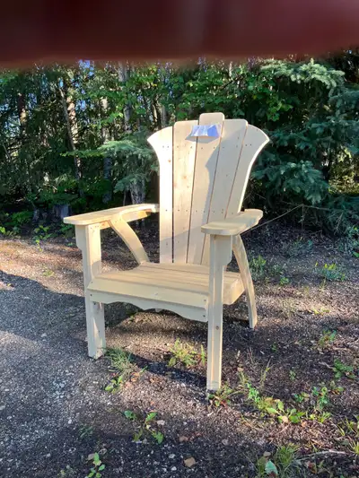Hand crafted. Very comfortable. Paint or stain it yourself. I go to grande prairie often and can bri...