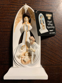 GANZ angel wing light up nativity figurine 