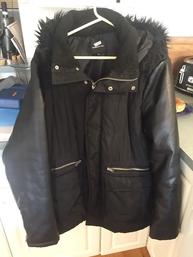 Men’s Winter Jacket Members Only XL coat good condition  in Men's in Calgary - Image 2