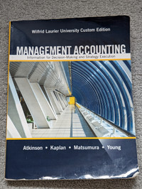 Management Accounting (WLU Custom Edition)