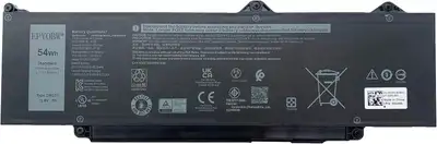 DR02P Laptop Battery 54Wh 4623mAh 11.4V for Dell Latitude 544054, View more