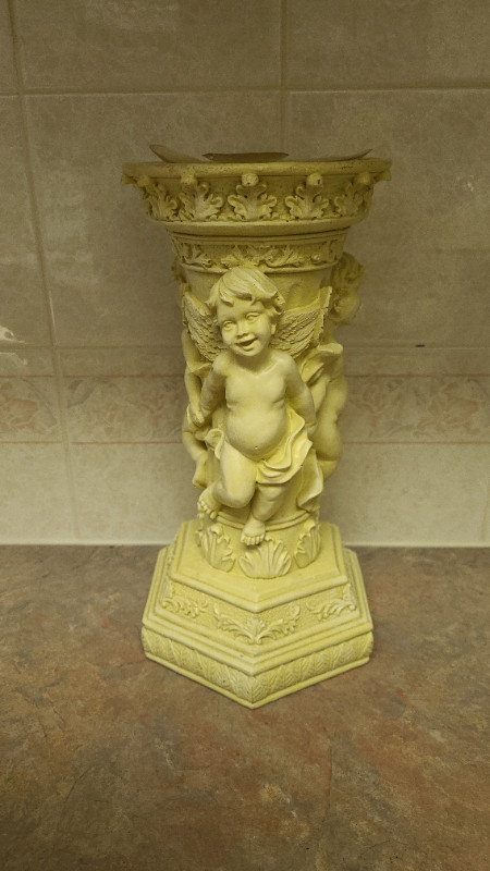 Cherub pedestal for pillar candle or as a pedestal in Home Décor & Accents in Strathcona County - Image 2