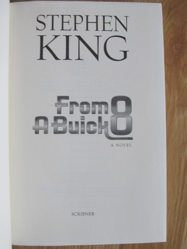 FROM A BUICK 8 by Stephen King - 2002 1st Ed in Fiction in City of Halifax - Image 2