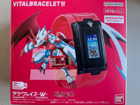 Digimon Vital Bracelet BE Neon Red + 5 Dim Cards