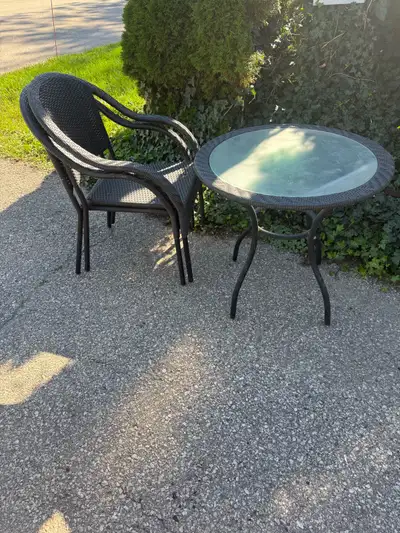 3 pce small outdoor patio bistro set / balcony patio set, View more