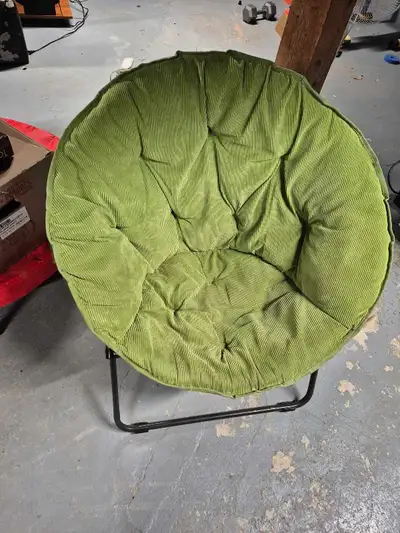 Green folding chair, View more
