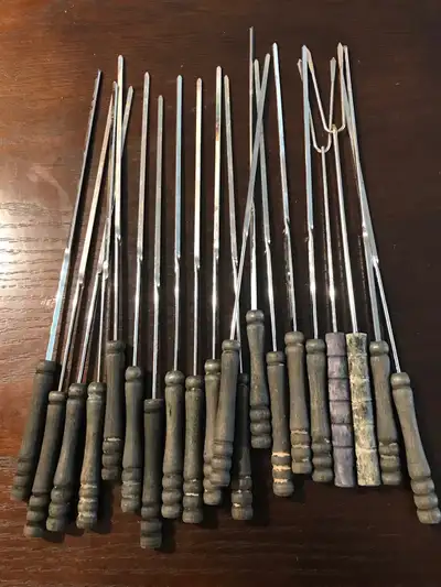 20 brand new stainless STEEL BBQ sticks, View more