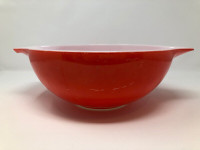 Vintage Pyrex Cinderella Red  Mixing Bowl 444  Scratched