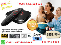 Limited Time Offer! MAG 524/524w3 IPTV Boxes on Sale