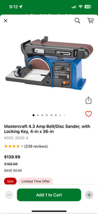 Belt/disc sander
