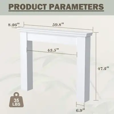 Fireplace Mantel Surround White, View more