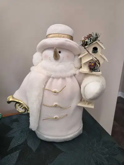 Plush snowman doll, View more