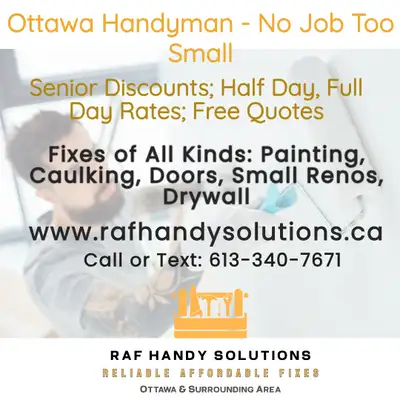 - I specialize in drywall repairs, patches, and small renovations (see pics), which include painting...