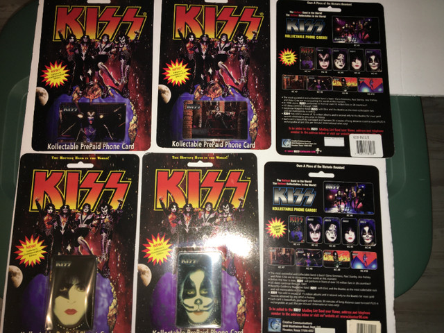 KISS Prepaid phone cards, full set of 10, all sealed in Arts & Collectibles in Sudbury - Image 3
