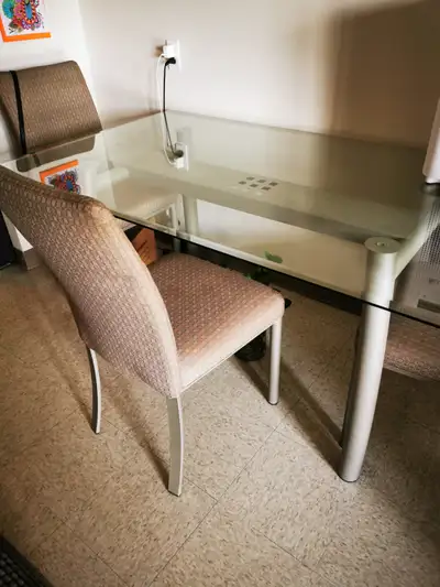 Dining set with 4 chairs, View more