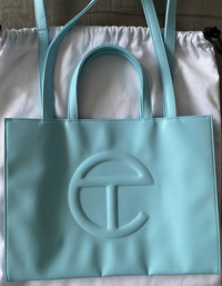 Telfar Medium Shopping Bag New - Pool Blue