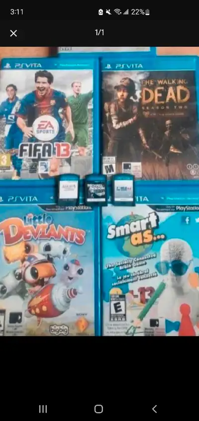 sony PS Vita games $$30 or less each, View more
