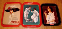 antique retro tray trois cabarets coca cola des années 70