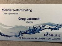Menski Waterproofing and foundation repair    