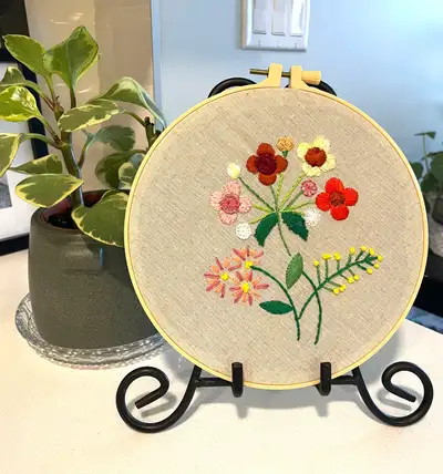 Embroidered Garden Flowers, View more