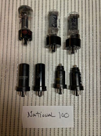 National Amp model 100 ; tubes set package (7)