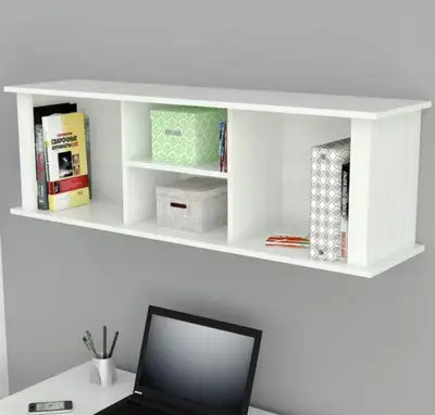 Hutch Wall Shelf - Washed Oak (white), View more