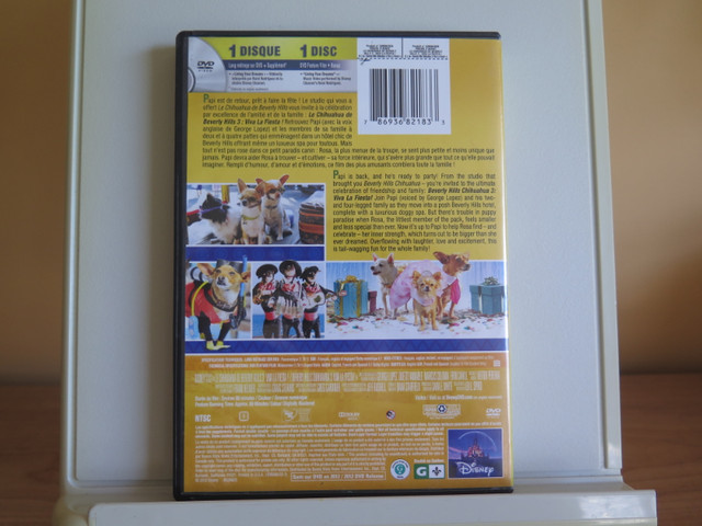 Beverly Hills Chihuahua 3 (Disney) - DVD dans CD, DVD et Blu-ray  à Longueuil/Rive Sud - Image 2