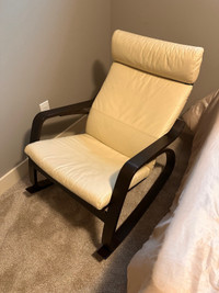White Ikea rocking chair