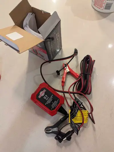 Battery charger/Maintainer I used on my motorcycle battery over the winter that I've since sold. Wil...