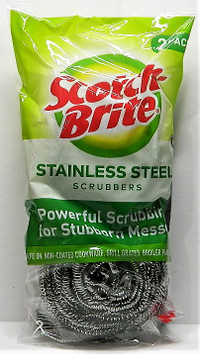 2-Pack Scotch-Brite Stainless Steel Scrubbers Brand New