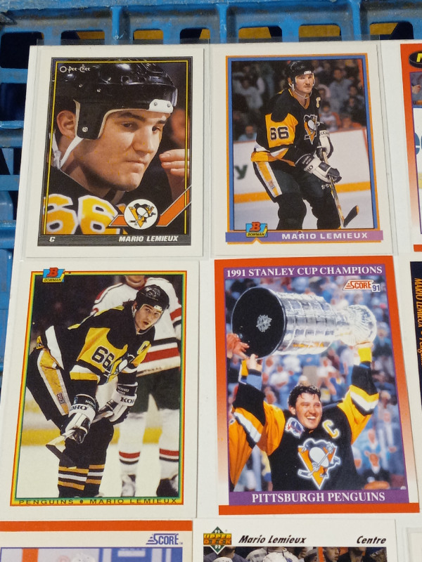 Hockey Cards Mario Lemieux HOF Lot of 50 Near Mint/Mint Various in Arts & Collectibles in Trenton - Image 4