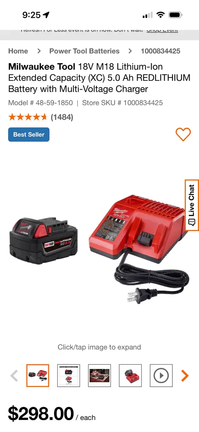 Milwaukee M18 Battery in Power Tools in Winnipeg - Image 3