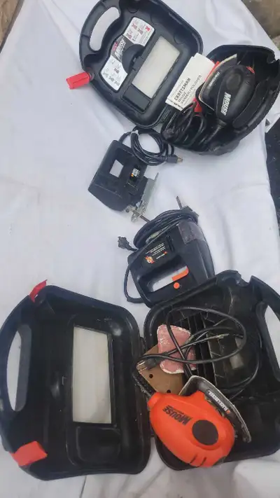 Power tools are in excellent working condition. ------$20 each------- Jig saw-$20 Palm Mouse sander-...