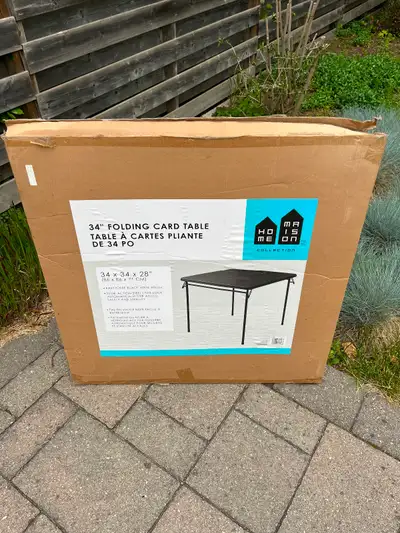 34 inch Folding card table, View more