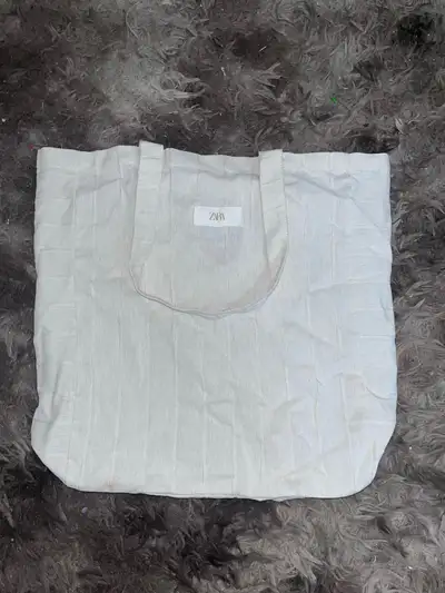 Zara Canvas Tote Bag, View more