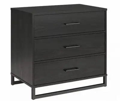 Ameriwood Home Monterey Black Oak 3-Drawer Standard Dresser, View more