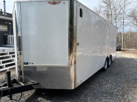 Enclosed 20x8 aluminum trailer