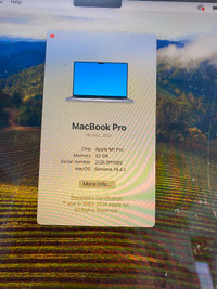 MacBook Pro 16" M1 2021  -32GB Ram, 1TB SSD