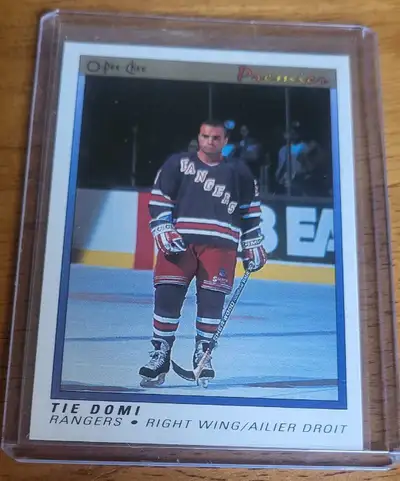 Tie Domi NHL Hockey Rookie card up for sale. Asking $4 For more information please text me at 902 89...