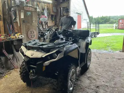 2018 can am outlander 850. Has around 5000kms on it now. I got it with 4000kms around a year and a h...