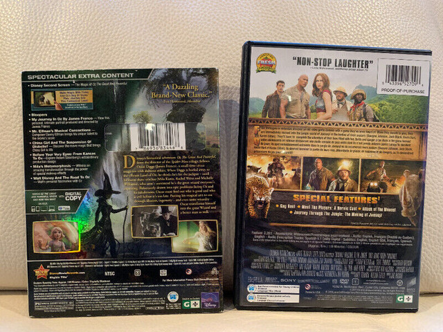 Oz Great Powerful Jumanji Welcome to the Jungle  Blue ray DVD in CDs, DVDs & Blu-ray in City of Toronto - Image 2