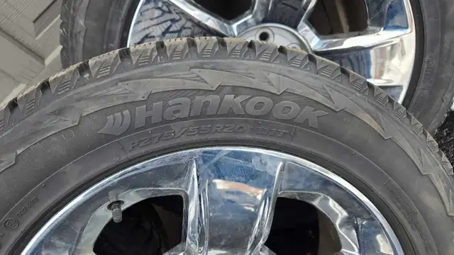 20" Chevy Rims with Hankook iPike Snow Tires in Tires & Rims in Oshawa / Durham Region - Image 5