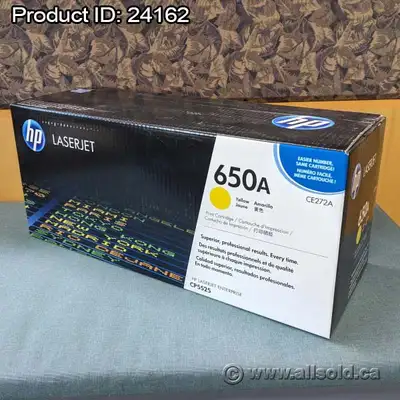 Original HP LaserJet 650A Yellow Printer Toner Cartridge NIB, View more